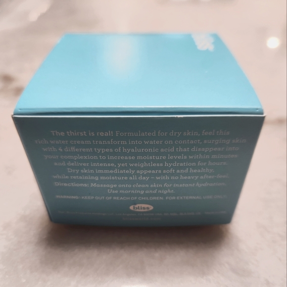 Bliss Drench & Quench with Hyaluronic Acid all day NIB - Picture 2 of 3